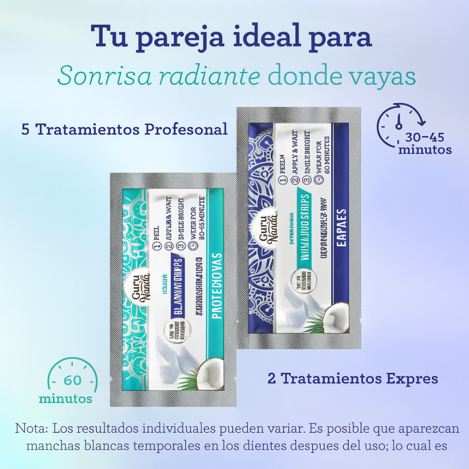 Reclaire|Tiras Blanqueadoras, tratamiento de 7 días