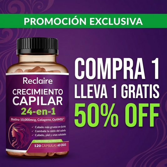 Reclaire® | Crecimiento Capilar 24-en-1