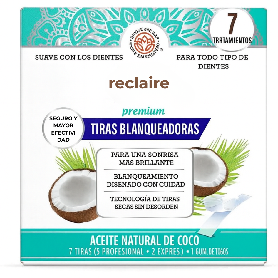 Reclaire|Tiras Blanqueadoras, tratamiento de 7 días