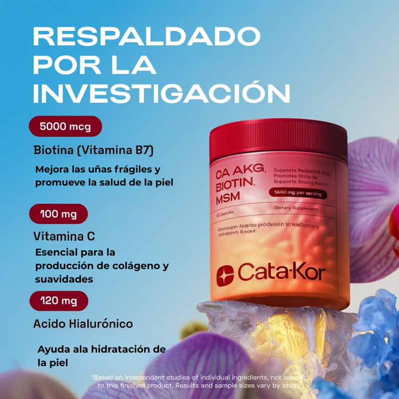 Suplemento para piel, cabello y uñas